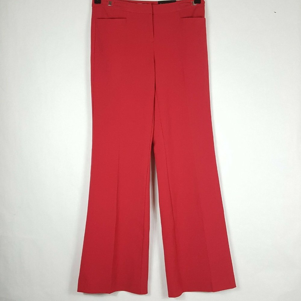New NY&C Sz 2 Pink Trousers 7th Ave Wide Leg Pants